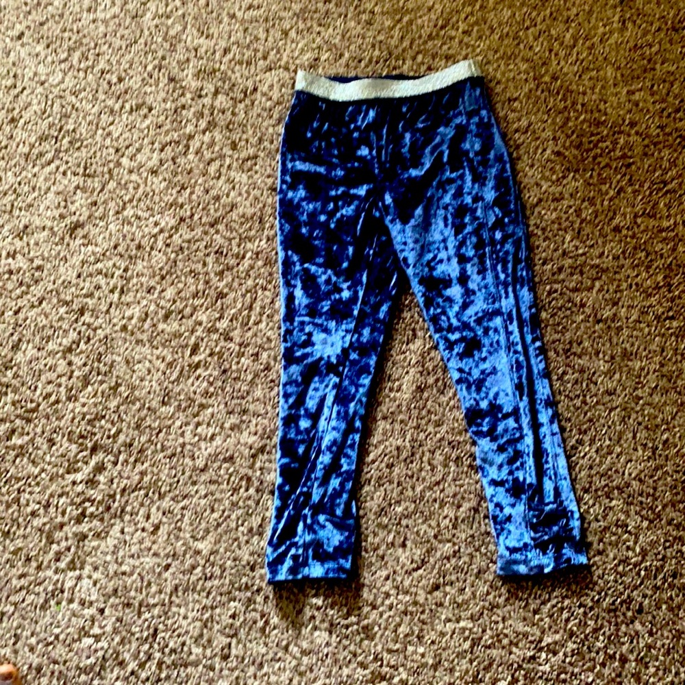 Blue sparkly pants